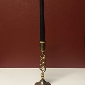 ❌❌SOLD❌❌Vintage brass twisted candle holder